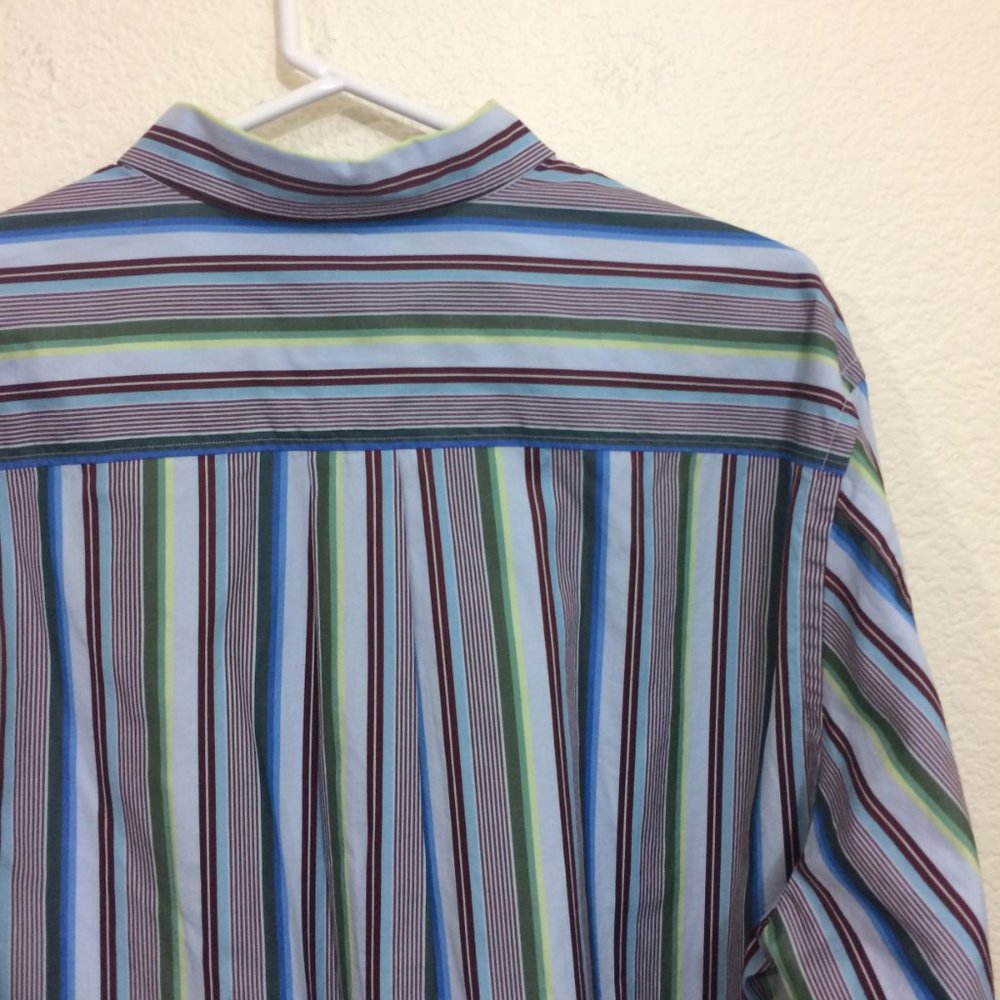 Tommy Bahama Mens Shirt Bravo Sunset Surf Stripes - Picture 6 of 16
